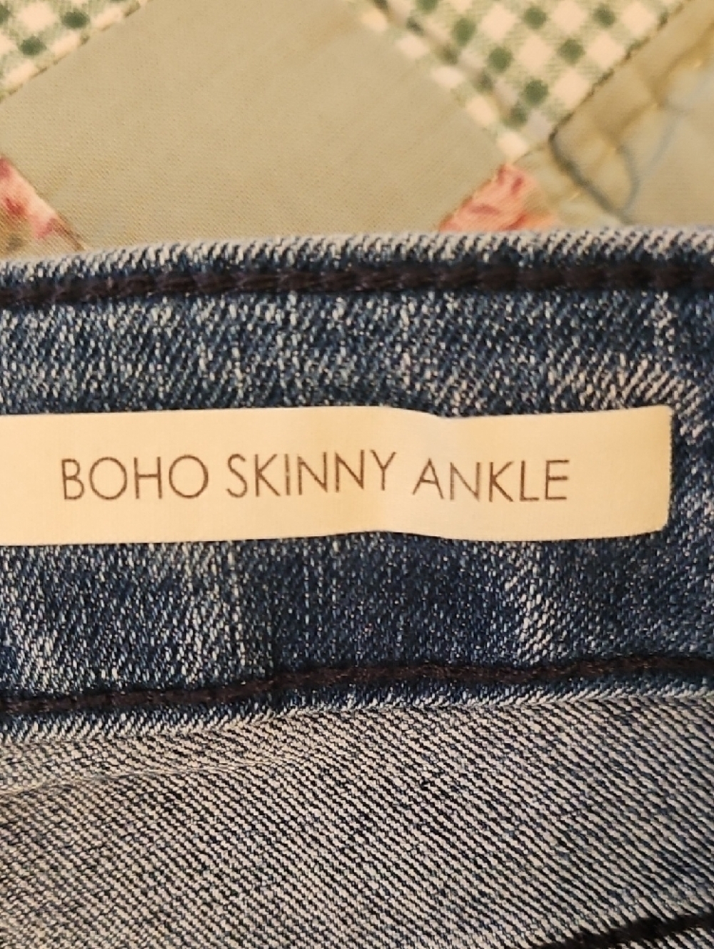Vintage America Boho Skinny Ankle w/ Floral Trellis Embroidery - Picture 8 of 9